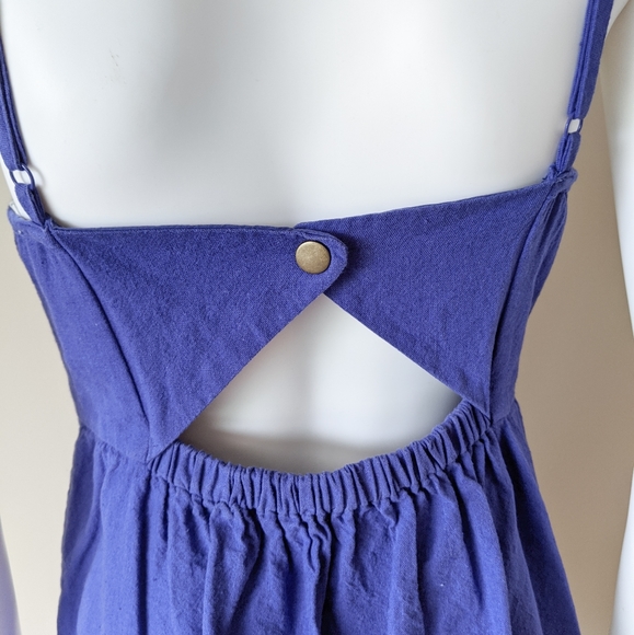 Urban Outfitters Scallop Neckline Blue Dress - Picture 5 of 7